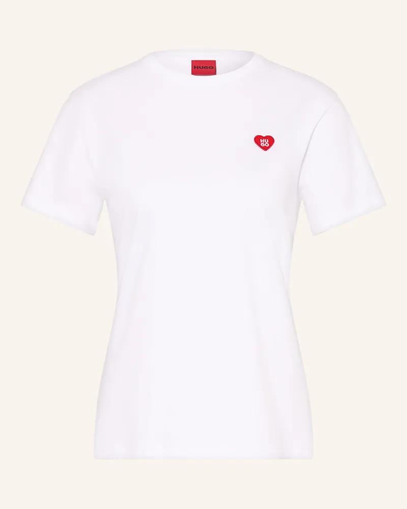 HUGO BOSS T-Shirt Damacia weiss Weiss
