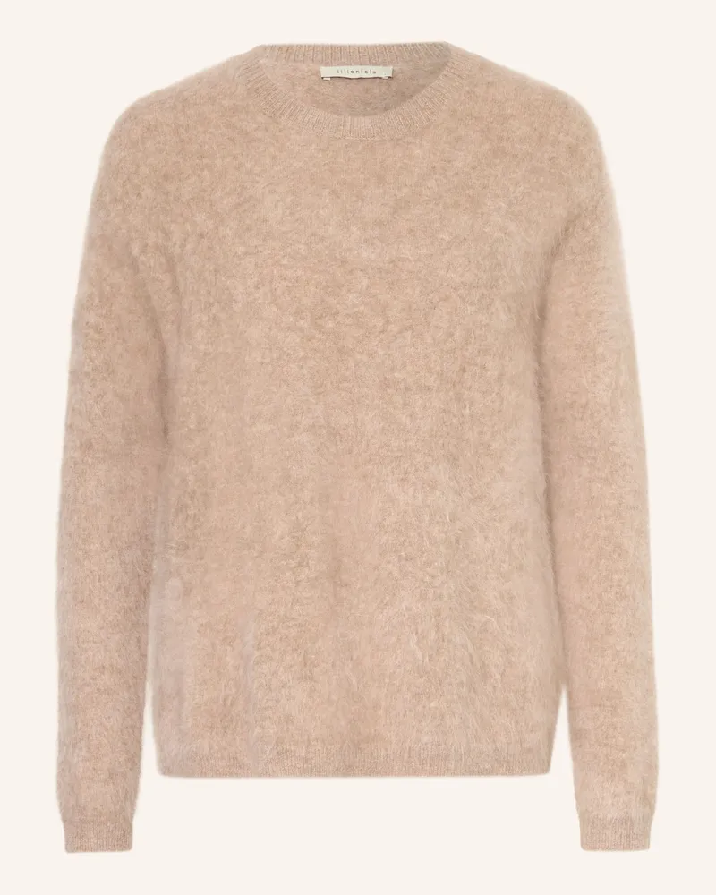 lilienfels Pullover Aus Cashmere weiss Camel