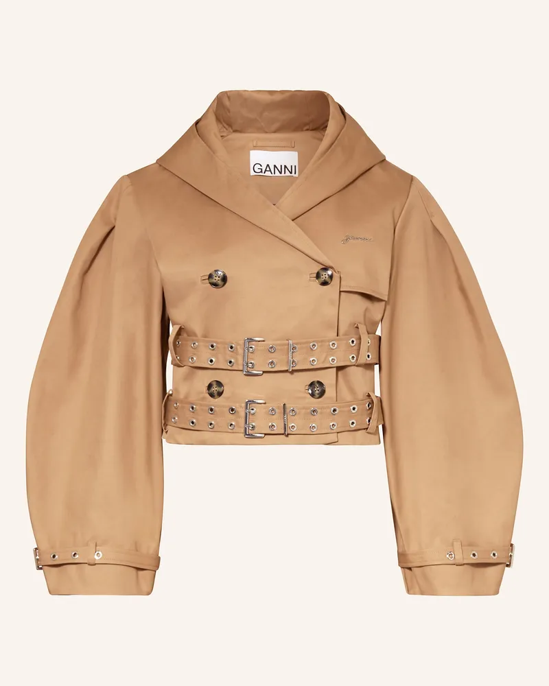Ganni Jacke Braun