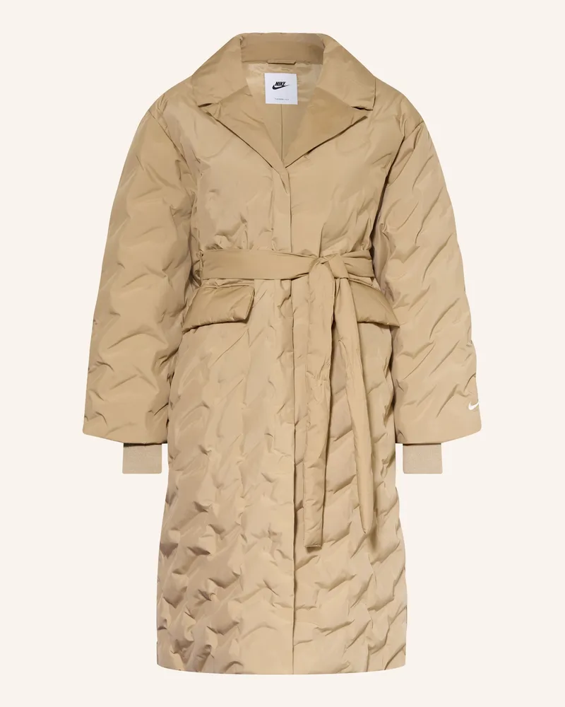 Nike Oversized-Daunenmantel Sportswear Swoosh beige Camel