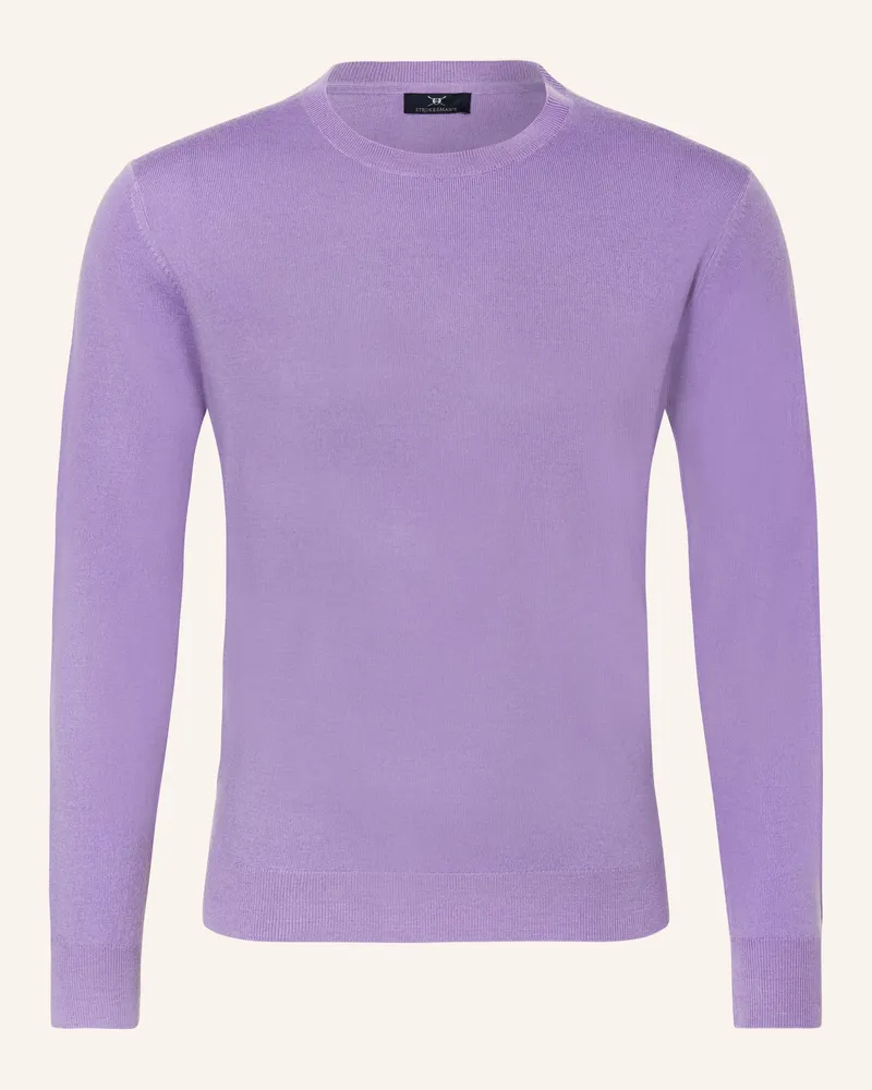 Strokesman's Pullover aus Merinowolle Helllila