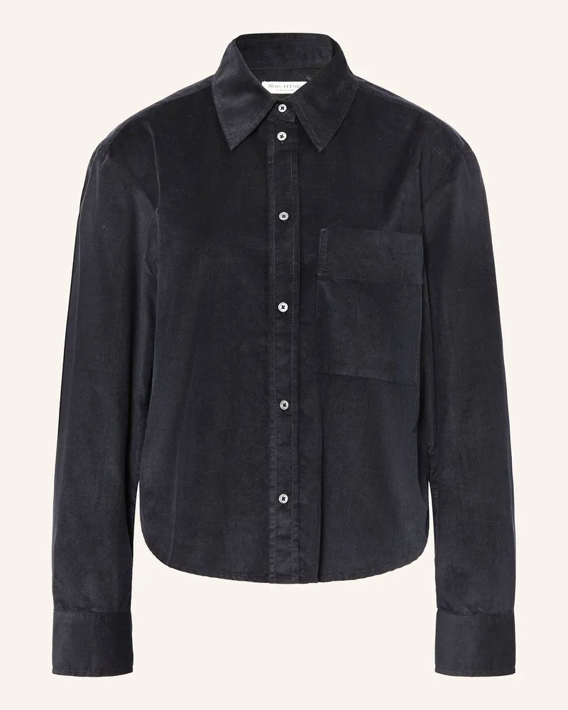 Marc O'Polo Hemdbluse Aus Cord blau Dunkelblau