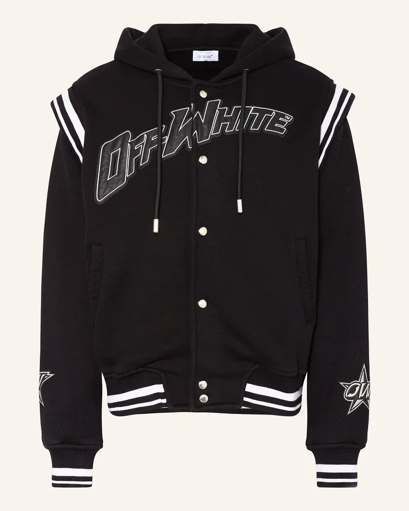 OFF-WHITE College-Jacke Schwarz