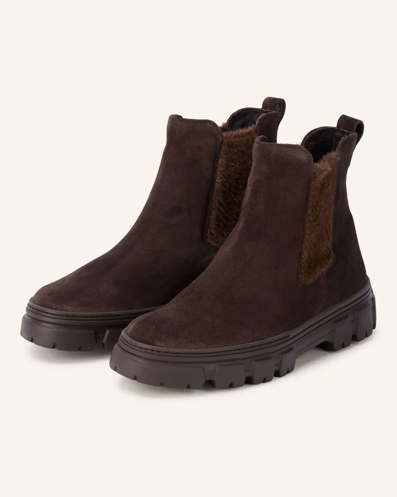 paul green Chelsea-Boots braun Dunkelbraun