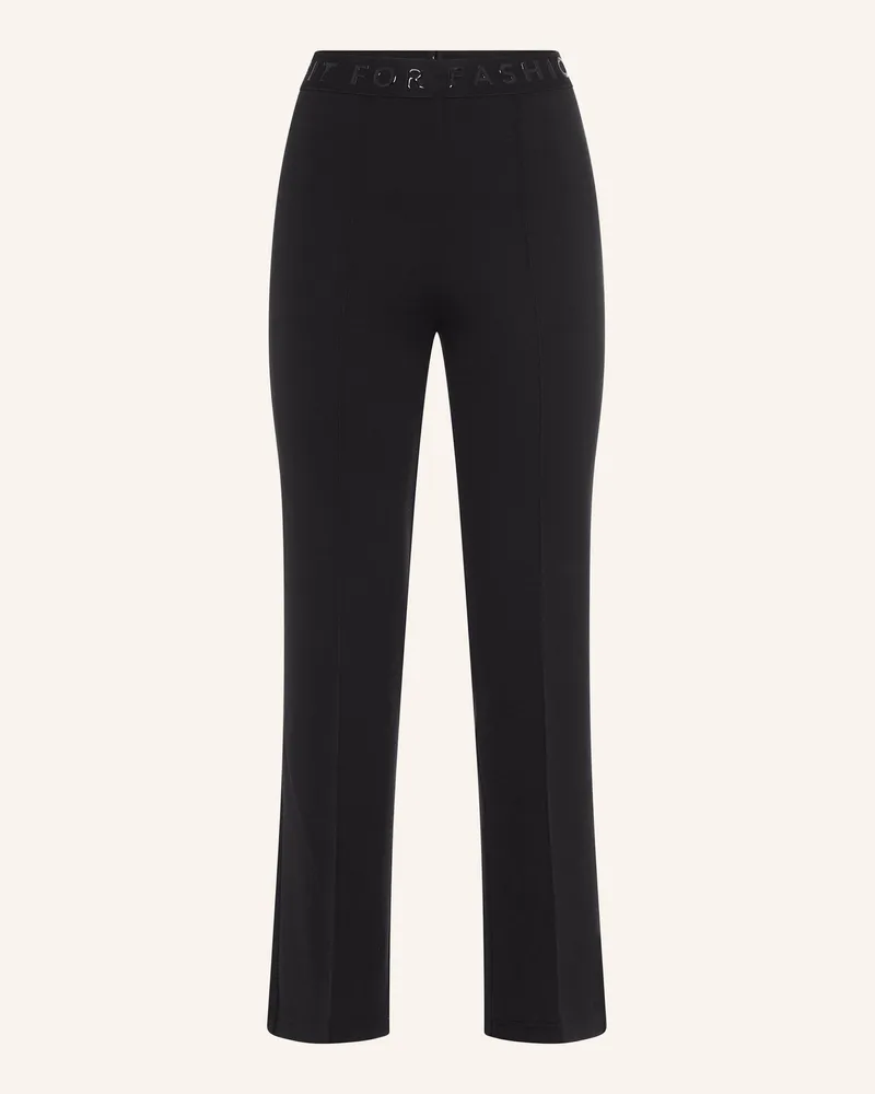 MARC AUREL Flared Hose schwarz Schwarz