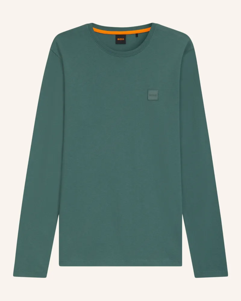 HUGO BOSS Longsleeve TACKS Hellgrün