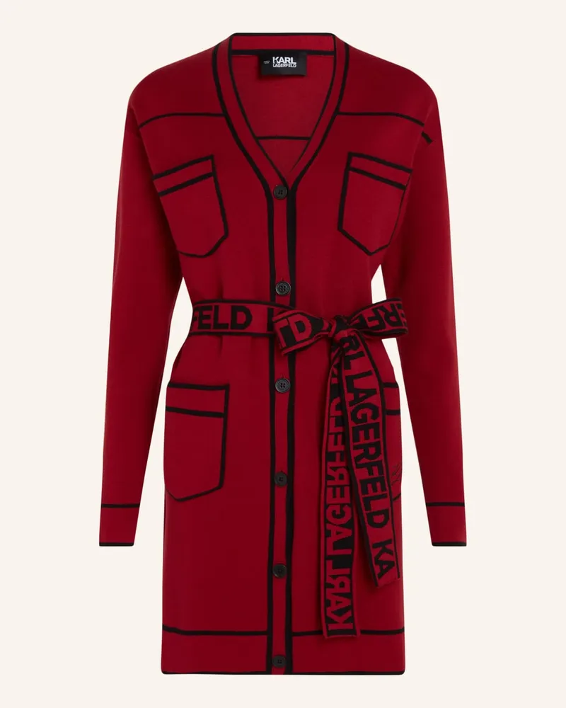 Karl Lagerfeld Strickjacke Rot