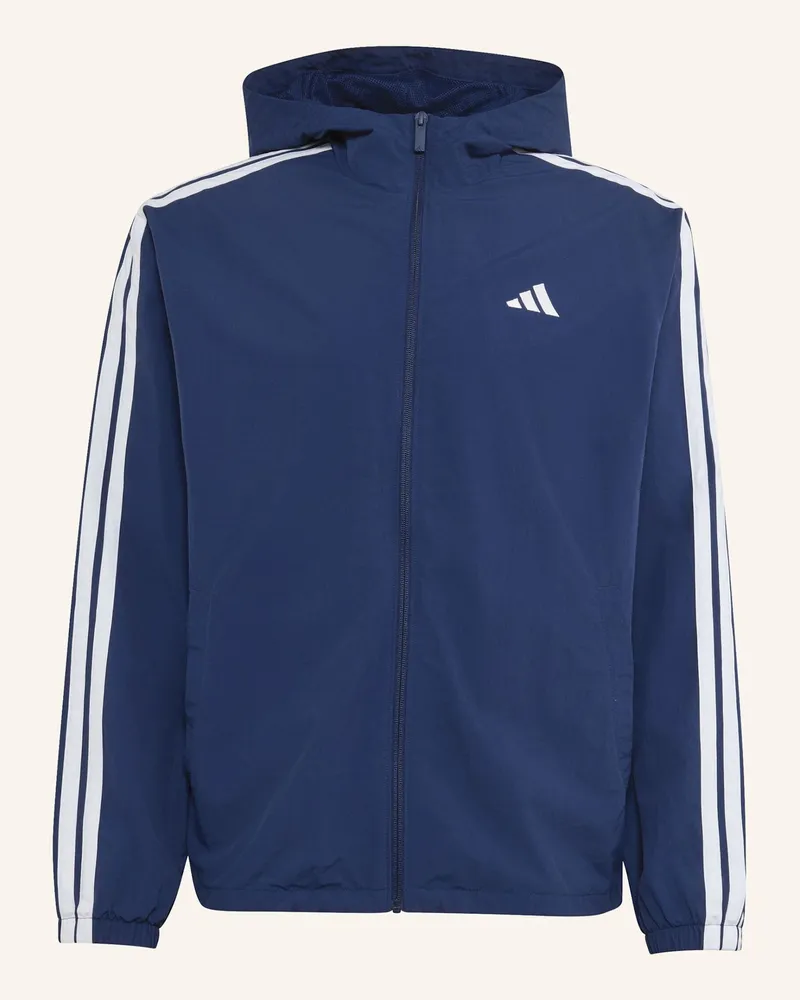 adidas Essentials 3-Streifen Woven Windbreaker blau Weiss