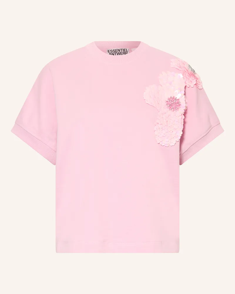Essentiel Sweatshirt HINOUI mit Pailletten Pink