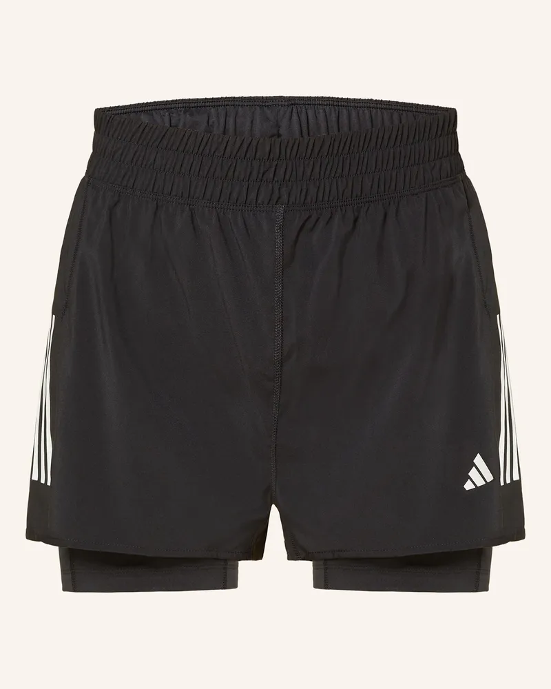 adidas 2-in1-Laufshorts OWN THE RUN CLIMACOOL Schwarz