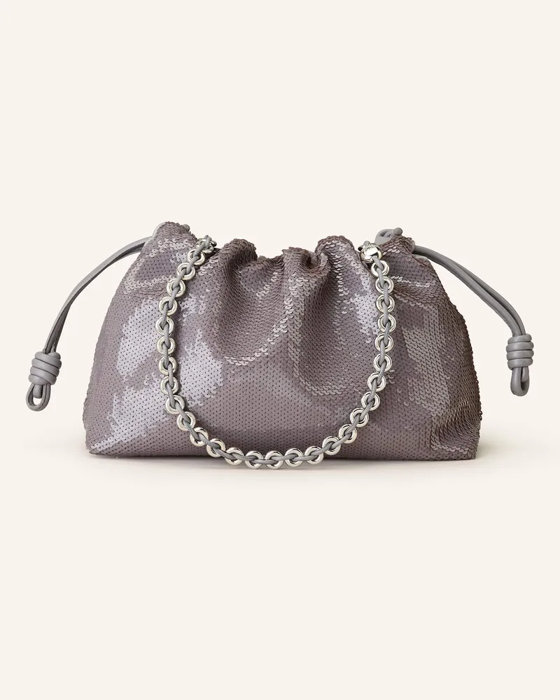 Loewe Schultertasche FLAMENCO MEDIUM Grau
