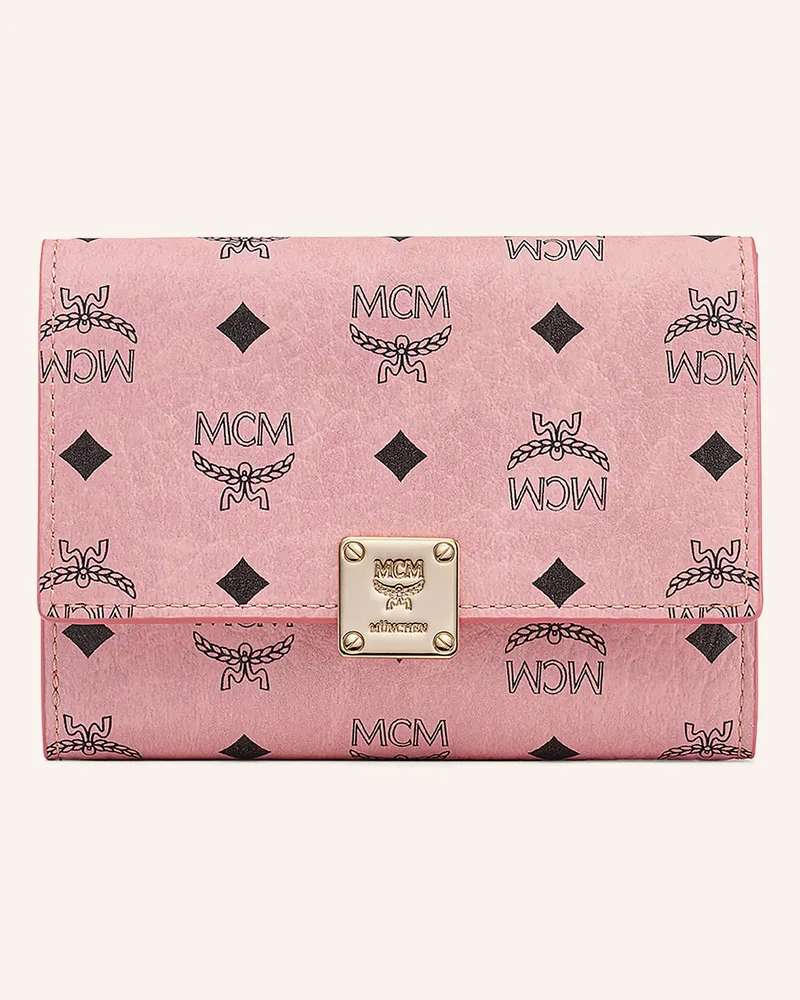 MCM Geldbörse Aren Visetos Small rosa Rosa