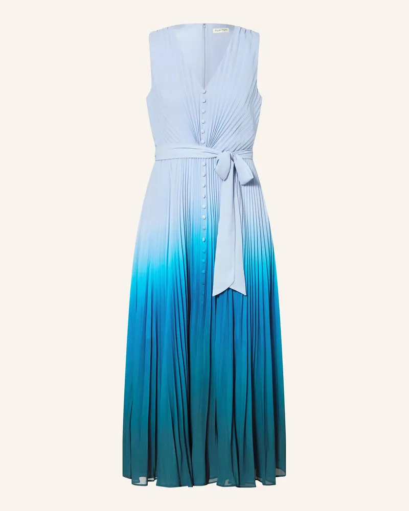 Phase Eight Kleid Mira Mit Plissees blau Hellblau