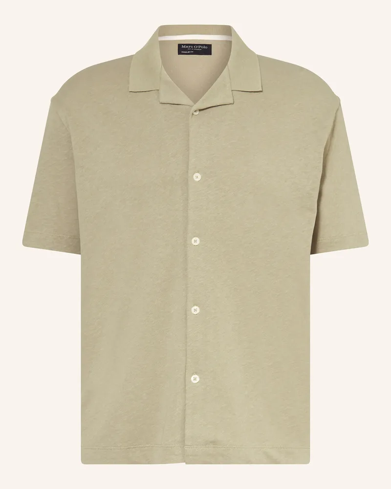 Marc O'Polo Jerseyhemd Regular Fit Hellgrün