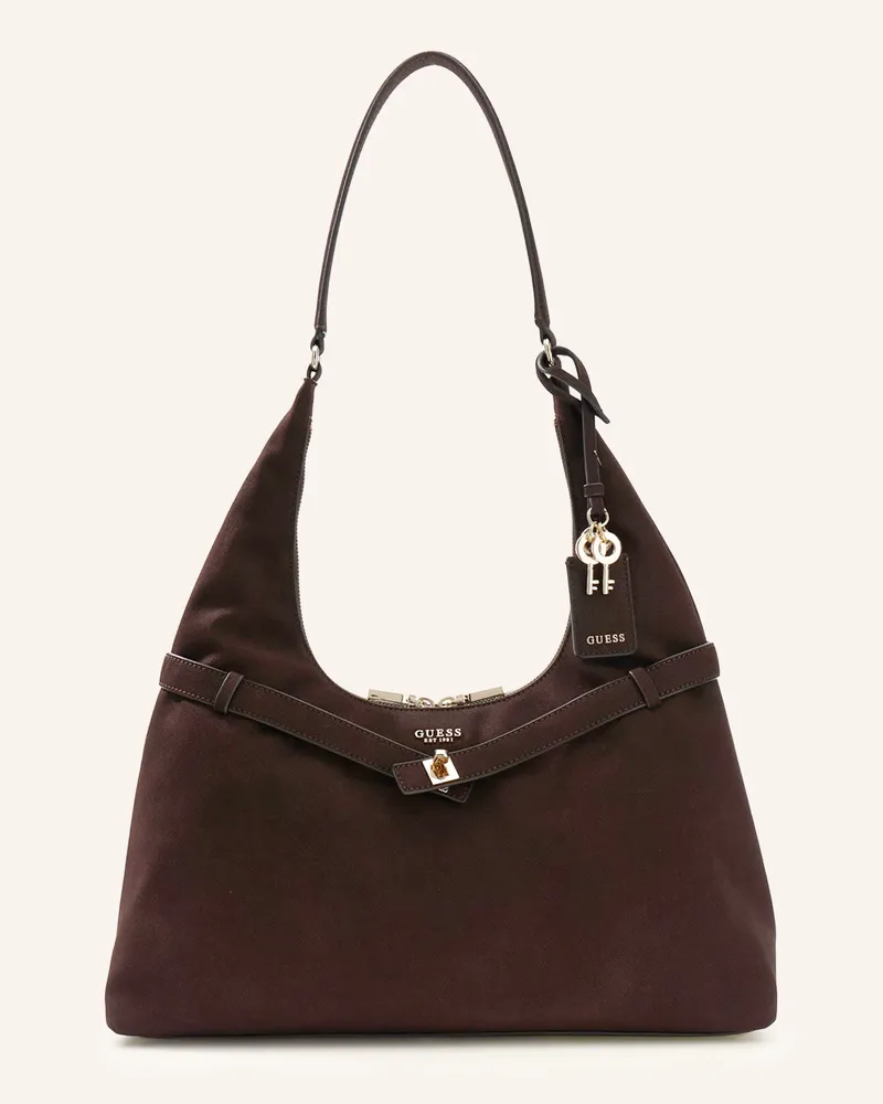Guess Beuteltasche Ella braun Dunkelbraun