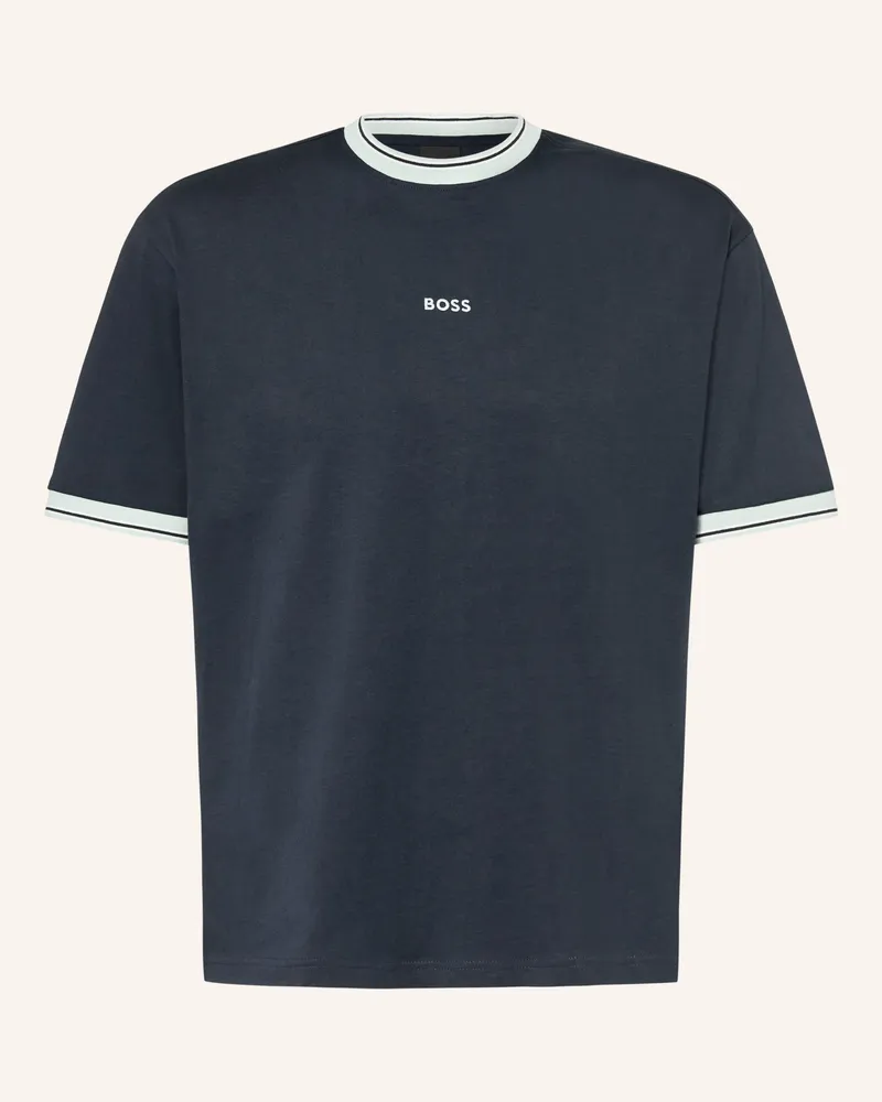 HUGO BOSS T-Shirt Blocks blau Dunkelblau