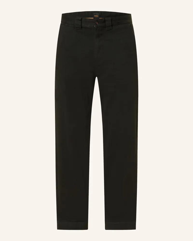 HUGO BOSS Chino Straight Fit schwarz Schwarz