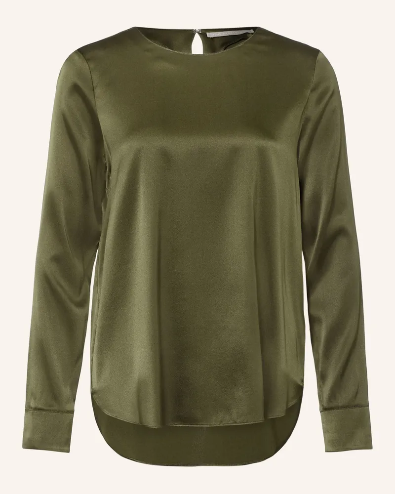 (THE MERCER) N.Y. Blusenshirt Mit Seide gruen Khaki