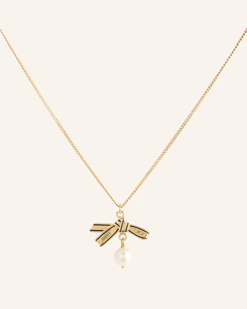 Jimmy Choo Halskette RIBBON Gold