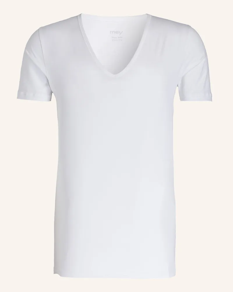Mey V-Shirt Serie DRY COTTON Weiss