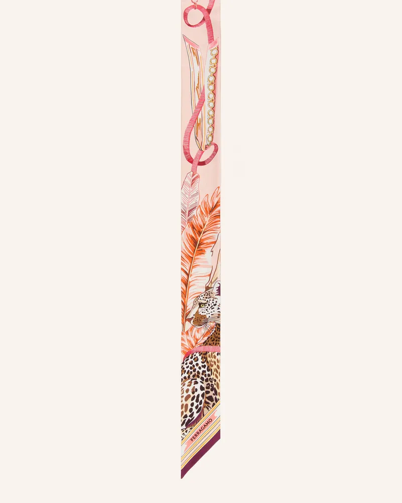 Ferragamo Seidenschal rosa Rosé