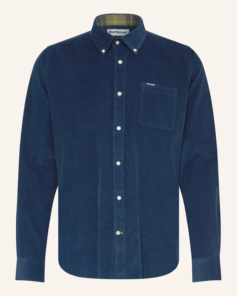Barbour Cordhemd RAMSEY Tailored Fit Blau