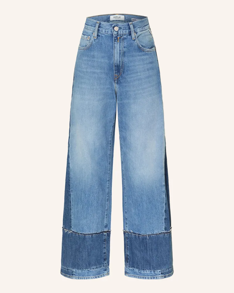 Replay Wide Leg Jeans Idalya blau 009