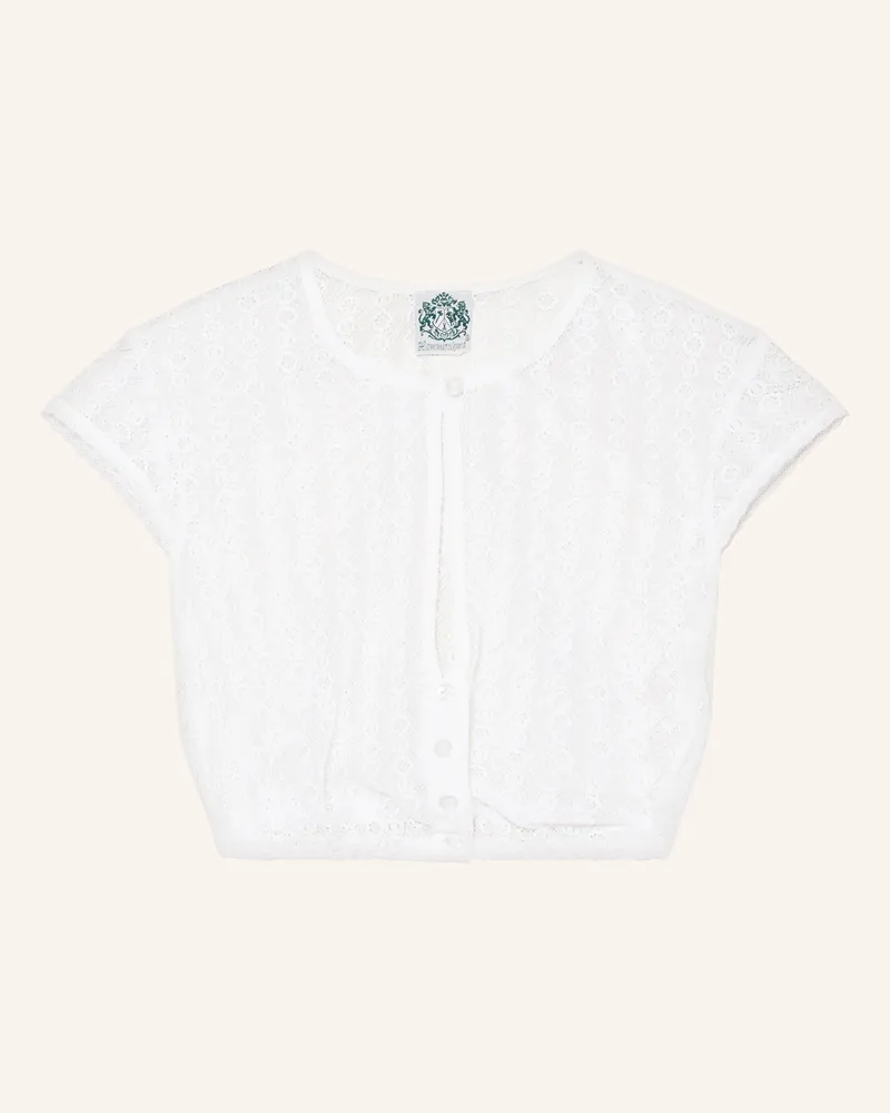 Hammerschmid Dirndlbluse Dunja Aus Spitze weiss Weiss