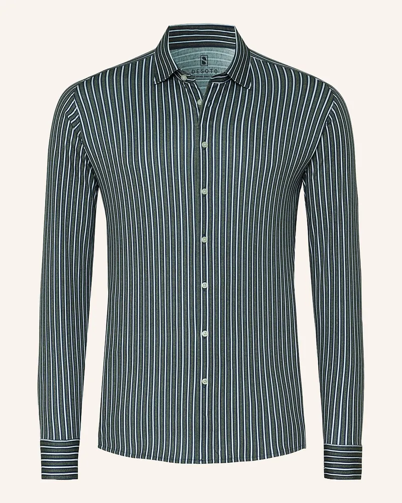 DESOTO Jerseyhemd Slim Fit gruen Oliv