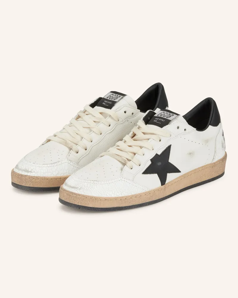 Golden Goose Sneaker Ball Star weiss Creme