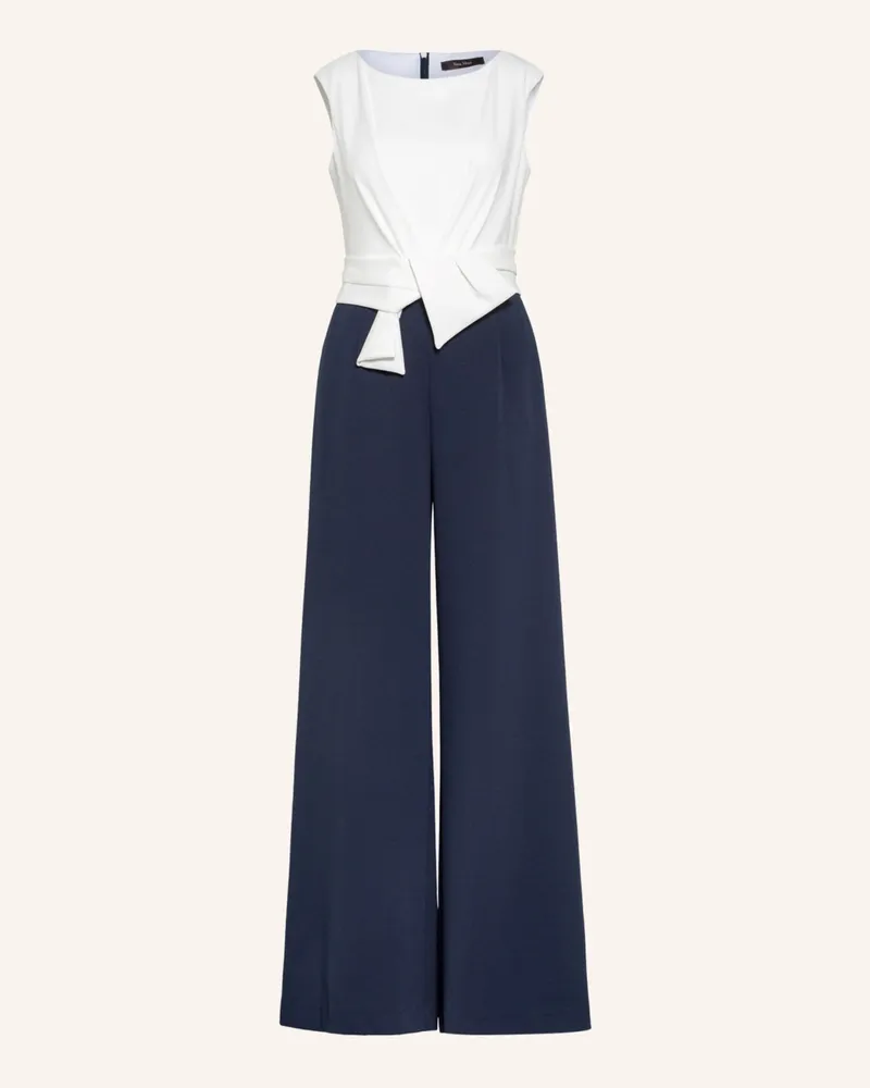 Vera Mont Jumpsuit blau Weiss