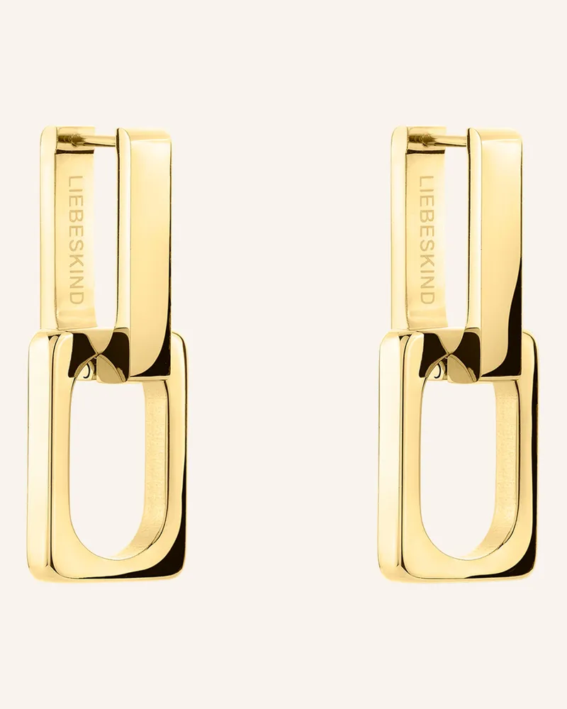 Liebeskind Creolen  aus  Edelstahl Gold
