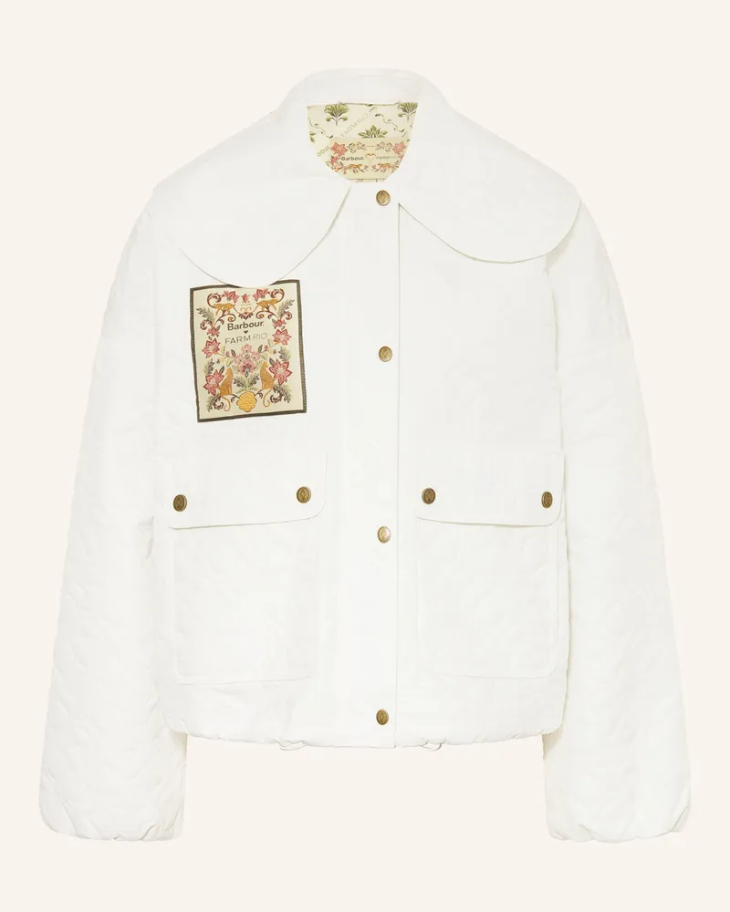 Barbour Steppjacke weiss Weiss