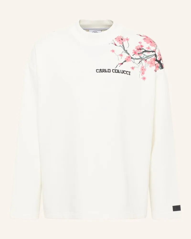 Carlo Colucci Unisex Sweatshirt - From Milano to Tokyo DRAGOGNA Weiss