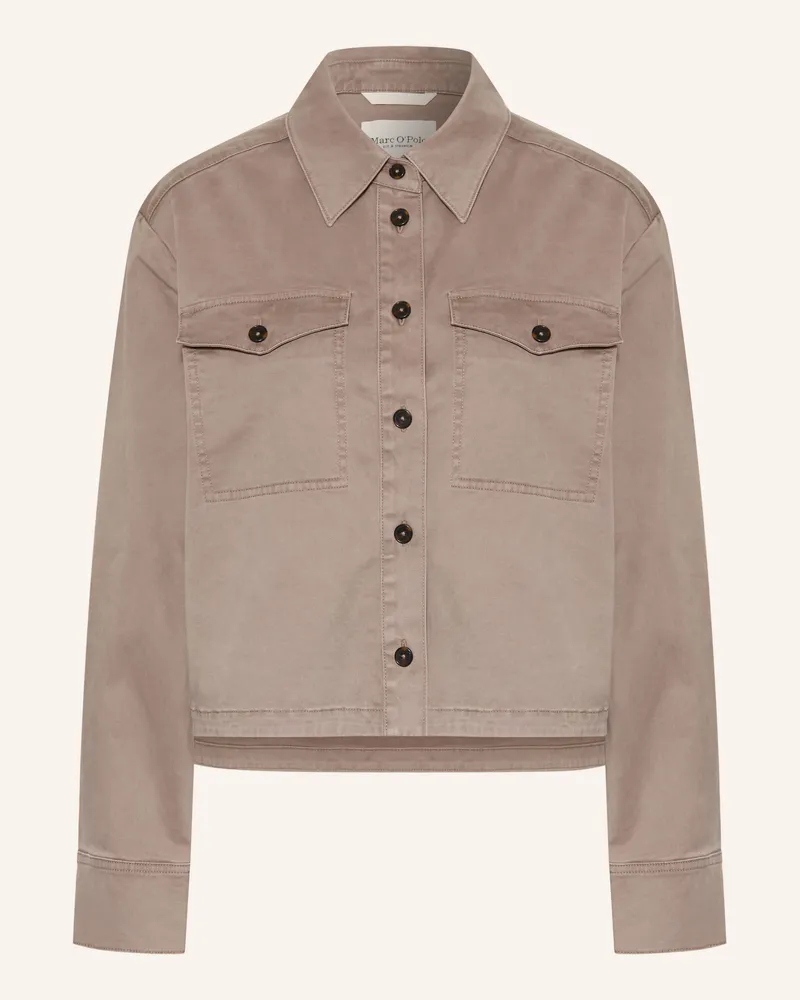 Marc O'Polo Overshirt braun Hellbraun