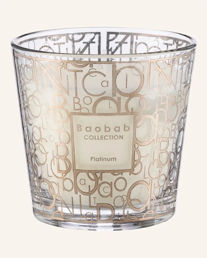 Baobab Collection Duftkerze PLATINUM Weiss