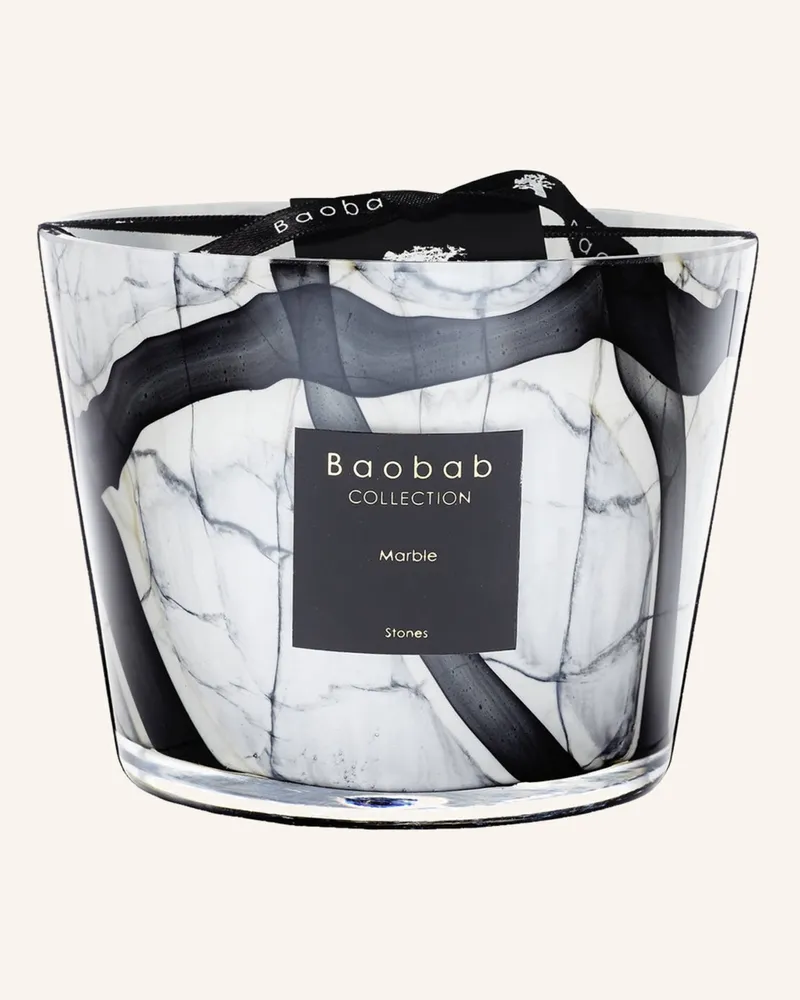 Baobab Collection Duftkerze STONES MARBLE Schwarz