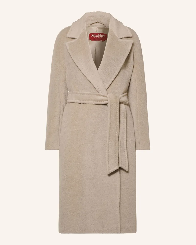 Max Mara Mantel Giorno Mit Alpaka beige Beige