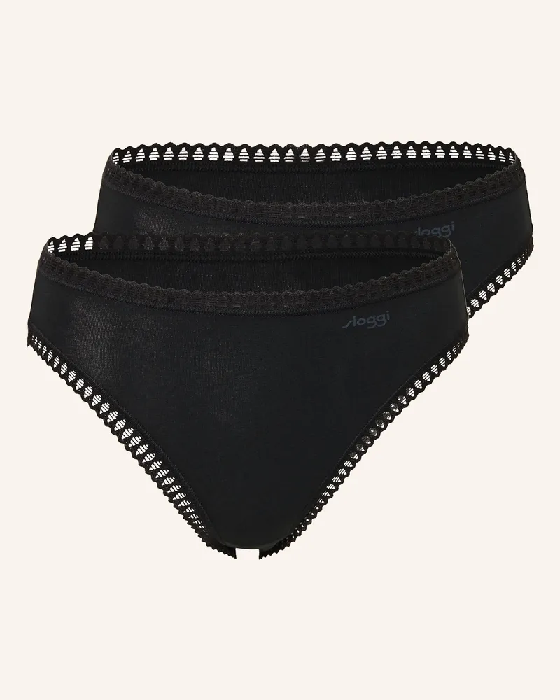 Sloggi 3er-Pack Slips GO CRUSH Schwarz