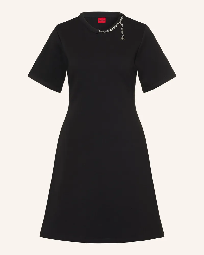 HUGO BOSS Sweatkleid Neriet schwarz Schwarz