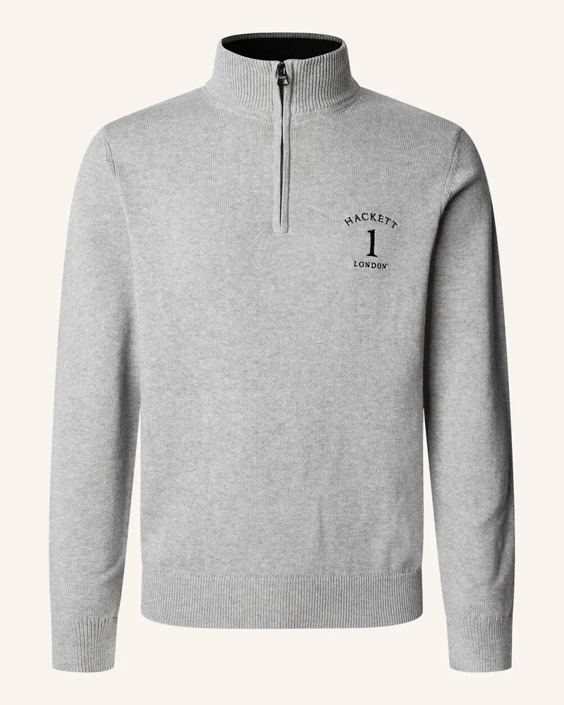 Hackett Pullover HERITAGE NO.1 HZIP Hellgrau