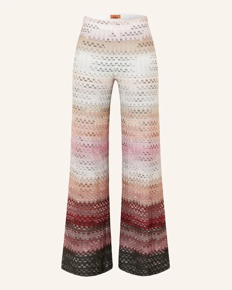 Missoni Hose mit Glitzergarn Rosa