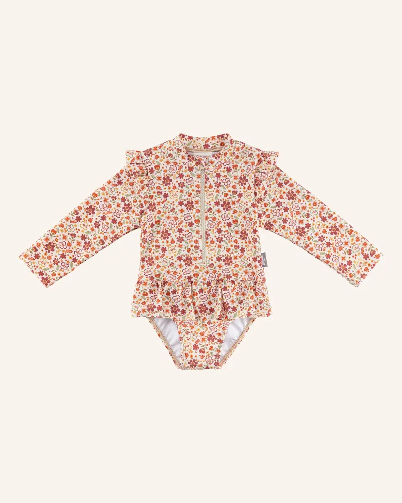 Sterntaler Badeanzug Blumen weiss Beige