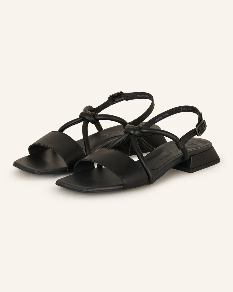 paul green Sandalen schwarz Schwarz