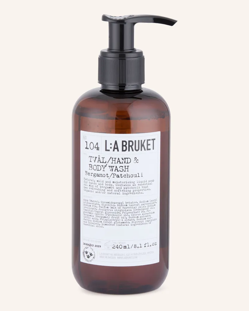 L:A Bruket Seife 104 Bergamot/ Patchouli Volumen Braun