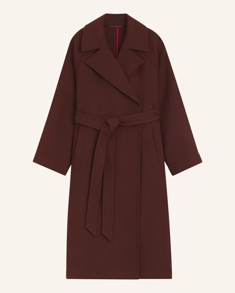 HUGO BOSS Klassischer Mantel Makira-1 Oversize Fit braun Braun