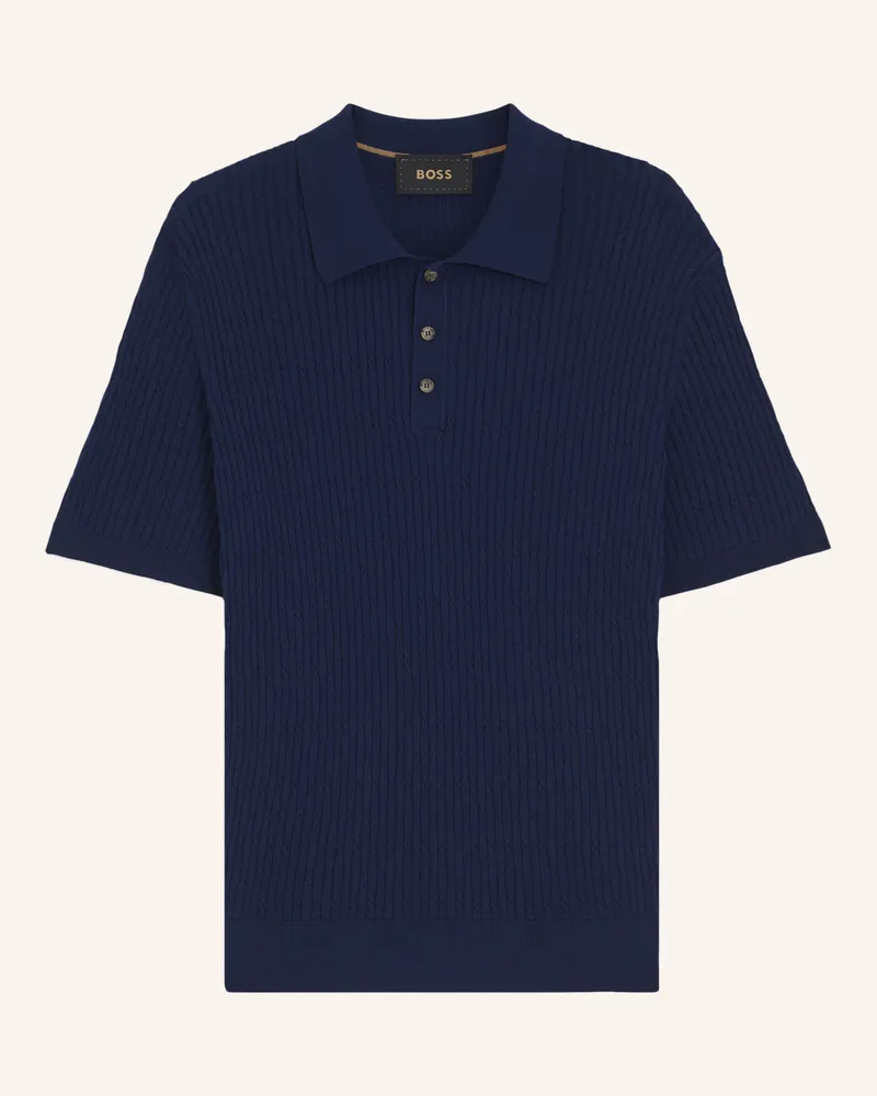 HUGO BOSS Pullover L-Luciano Regular Fit blau Blau