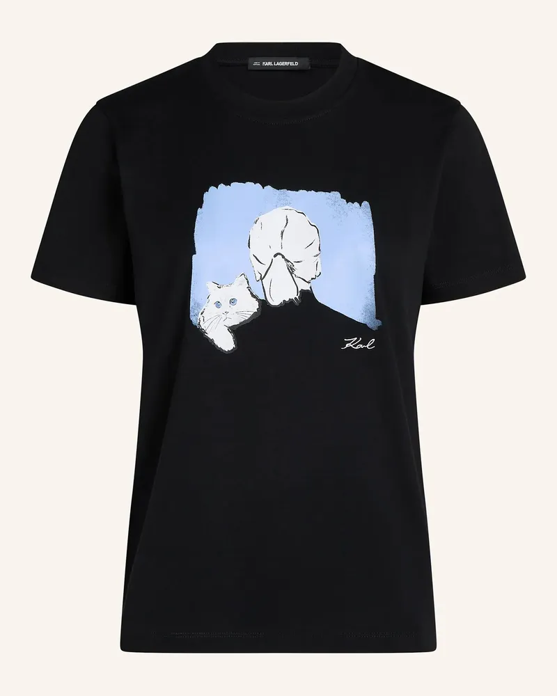 Karl Lagerfeld T-Shirt schwarz Schwarz