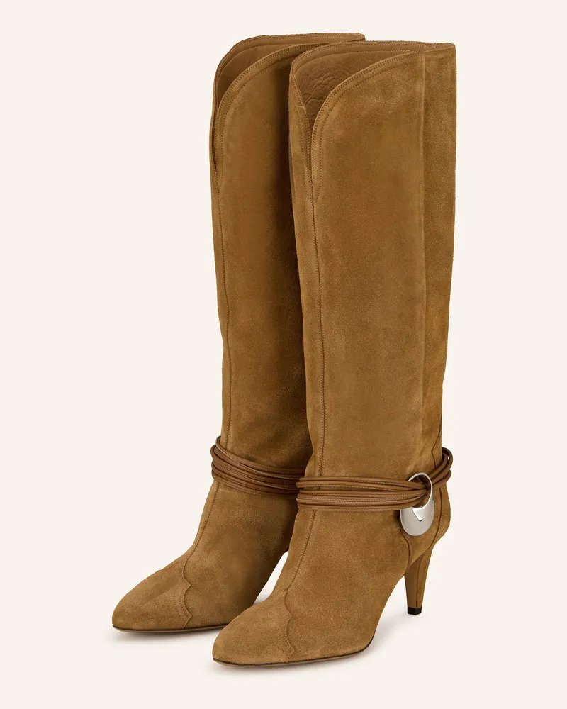 Isabel Marant Stiefel LESTANY Cognac