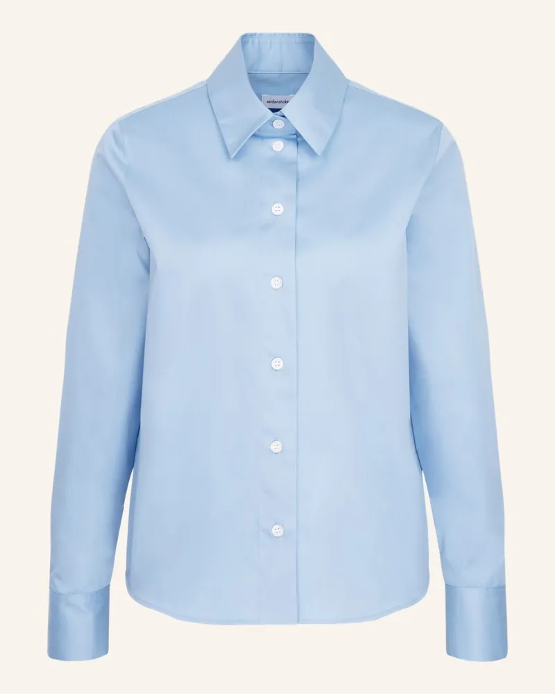 Seidensticker Hemdbluse blau Hellblau